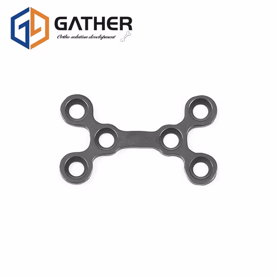 Trauma Titanium Implant Double Y Maxillofacial Plate 1.5mm Screw 0.6mm Thickness Skull Fracture Mini Bone Screw